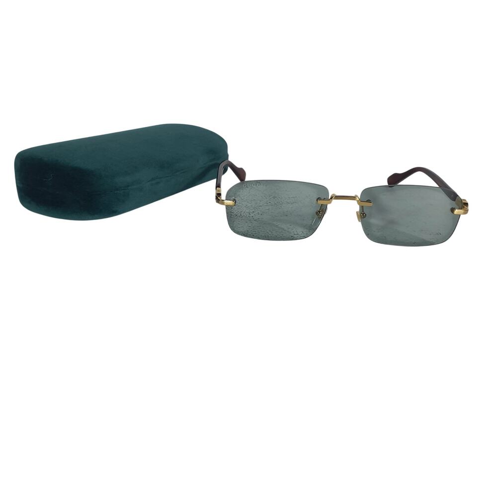 Gucci Sleek Purple Street Gg Rectangular Sunglasses - Picture 3 of 6